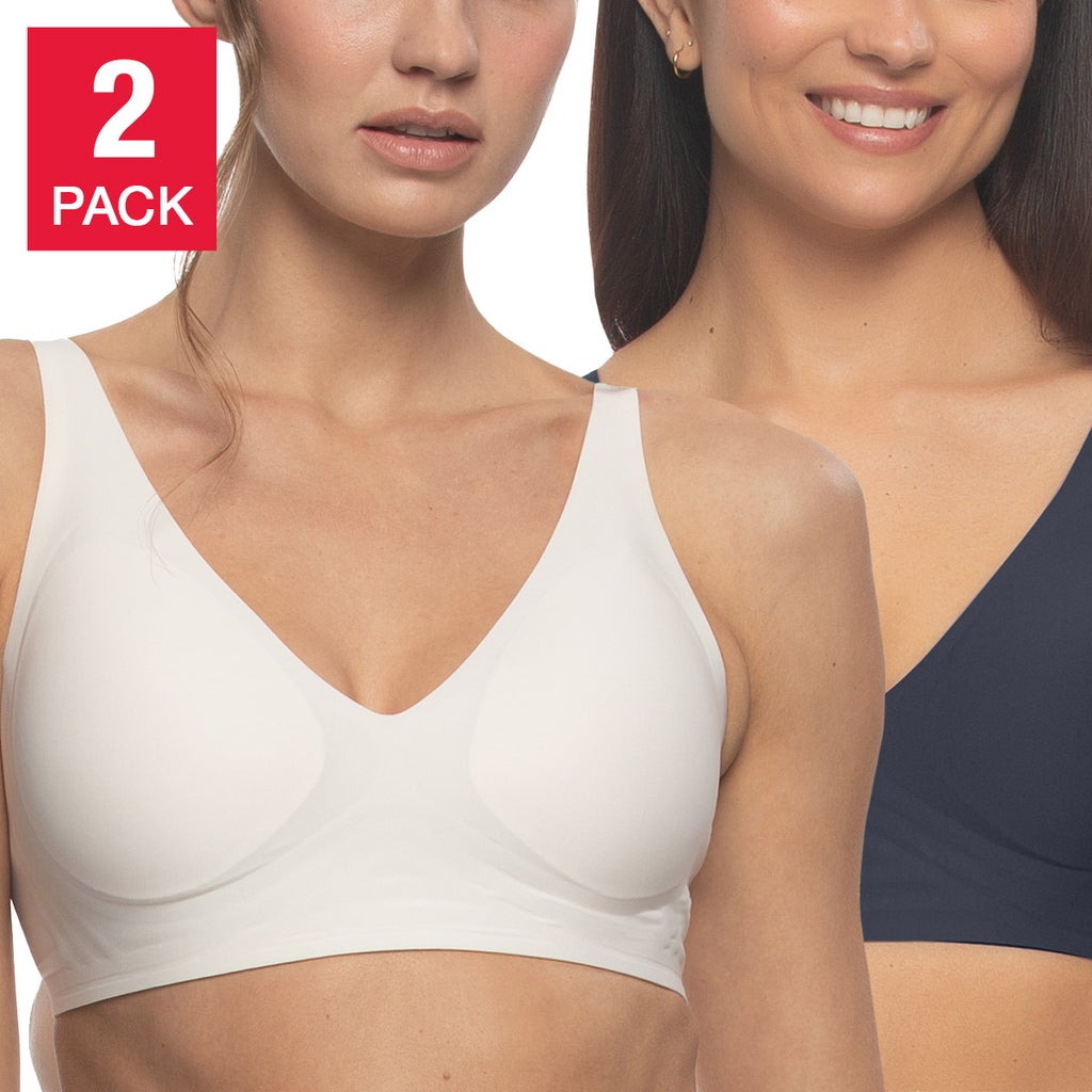 Buffalo Women's Wire-Free Bra, 2-pack - Cream