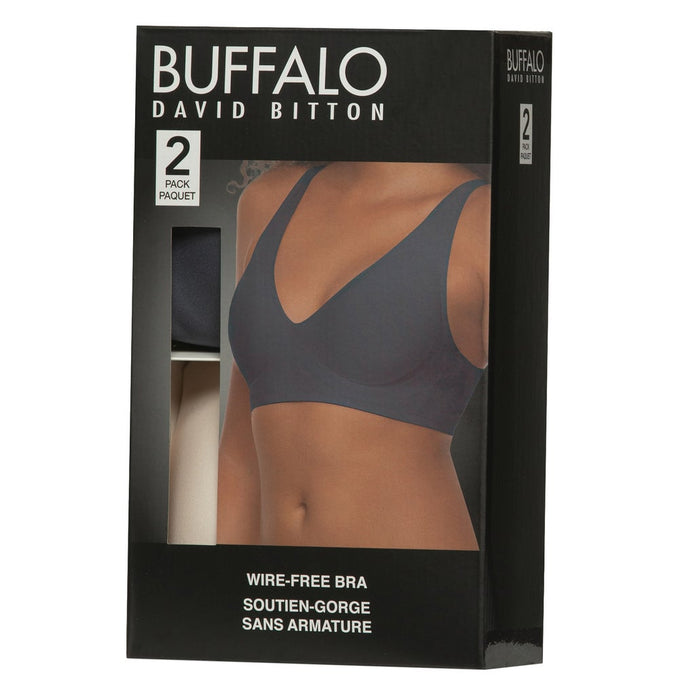 Buffalo Women's Wire-Free Bra, 2-pack