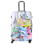 Tucci - Art Print 3-piece Hardside Expandable Spinner Luggage Set