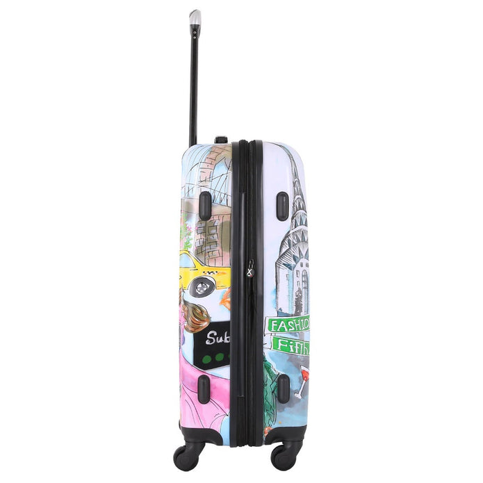Tucci - Art Print 3-piece Hardside Expandable Spinner Luggage Set