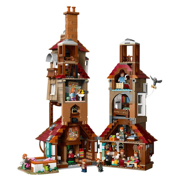 LEGO Harry Potter The Burrow – Collectors’ Edition, Weasley House Building Set with Bonus LEGO Harry Potter Hogwarts Castle: Flying Lessons