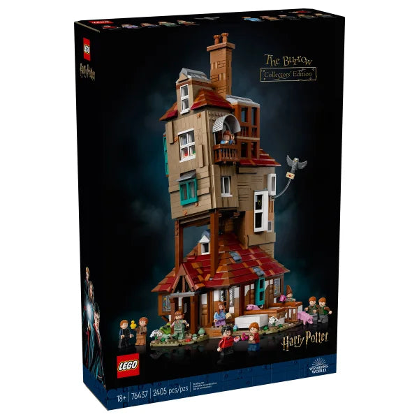LEGO Harry Potter The Burrow – Collectors’ Edition, Weasley House Building Set with Bonus LEGO Harry Potter Hogwarts Castle: Flying Lessons