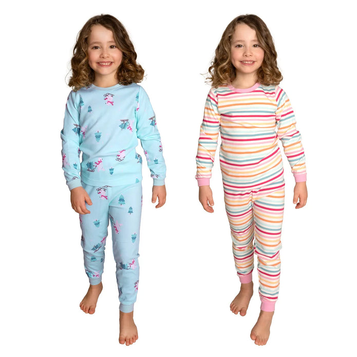 Pekkle Kids Organic Cotton Pajamas, 2-pack