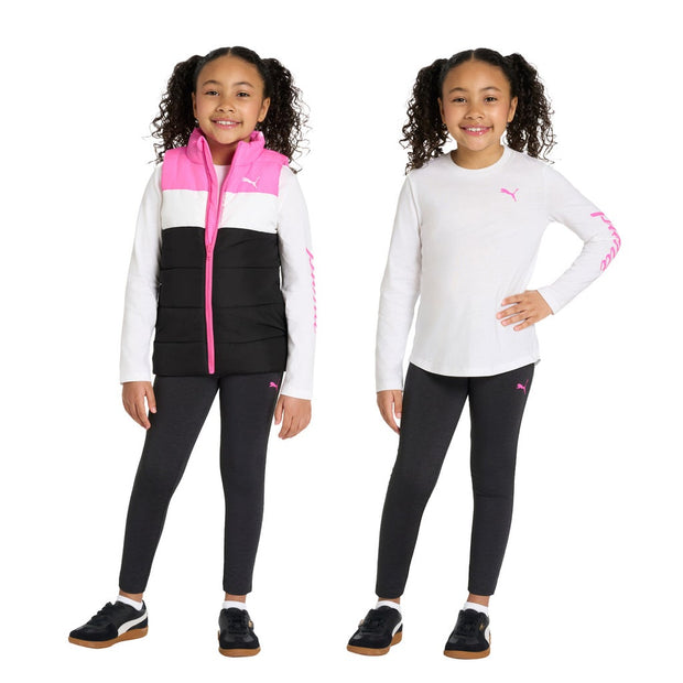 Puma Kids 3-piece Vest Set - Pink