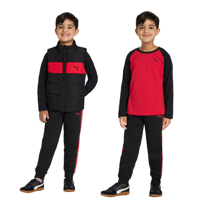 Puma Kids 3-piece Vest Set - Red