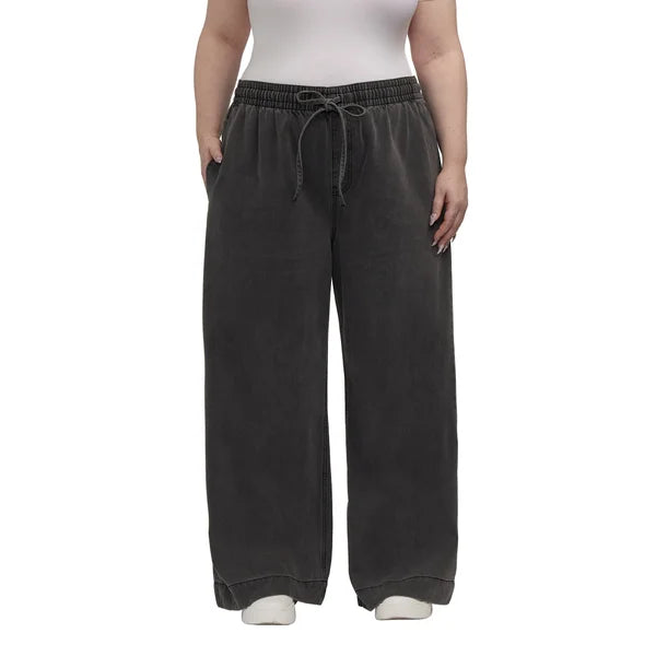 Teddi Rose Women’s Wide Leg Pull-On Denim Pant