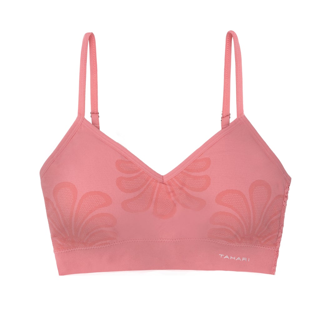 Tahari Women's Seamless Jaquard Bra, 3-pack