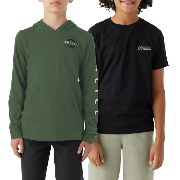 O'Neill Boys Hoodie and T-Shirt Set - Green