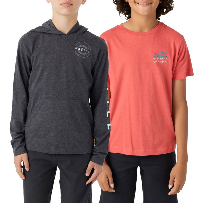 O'Neill Boys Hoodie and T-Shirt Set - Grey