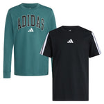 adidas Boys Long Sleeve and Short Sleeve Set