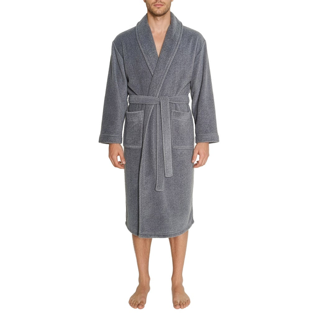 Weatherproof Men's Plush Robe - Grey
