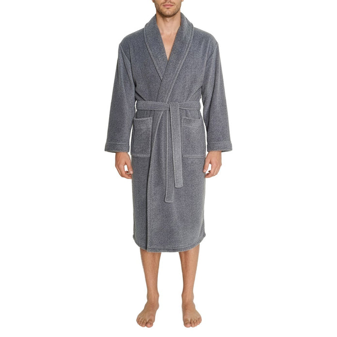 Weatherproof Men's Plush Robe - Grey