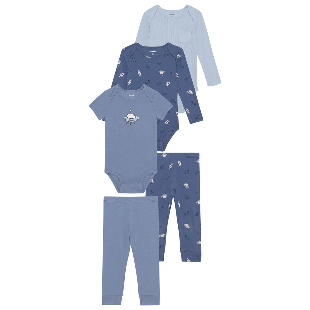 Pekkle Infant 5-piece Set - Blue
