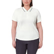Mondetta Women’s Pique Mesh Short Sleeve Polo - White