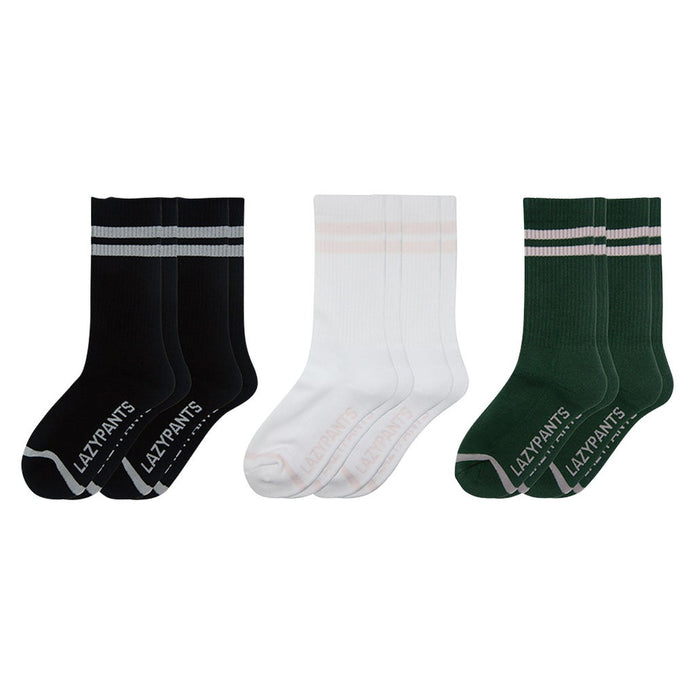 LAZYPANTS Women’s Premium Cotton Socks, 6-pairs