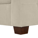 Thomasville Left-hand Facing Fabric Sectional with Storage Ottoman