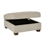 Thomasville Left-hand Facing Fabric Sectional with Storage Ottoman