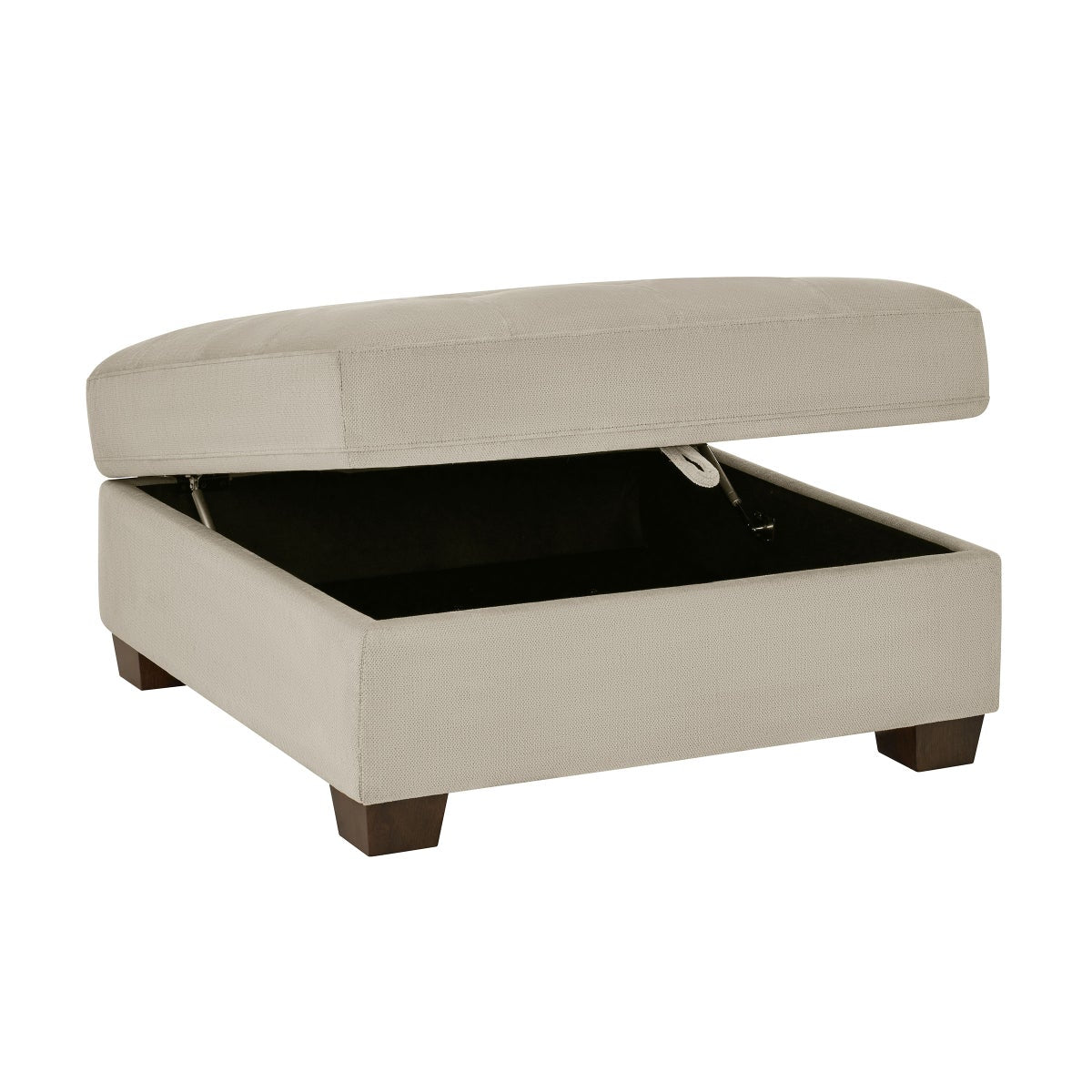 Thomasville Left-hand Facing Fabric Sectional with Storage Ottoman