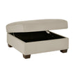 Thomasville Left-hand Facing Fabric Sectional with Storage Ottoman