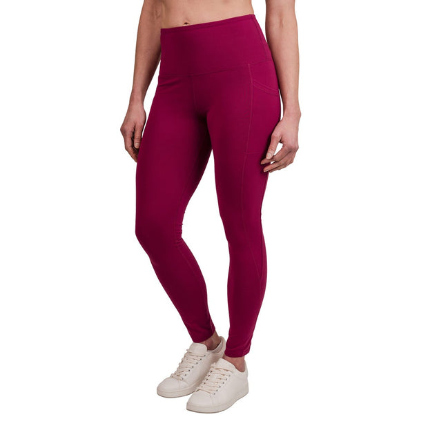 Tuff Athletics Women's Leggings with Pockets - Red