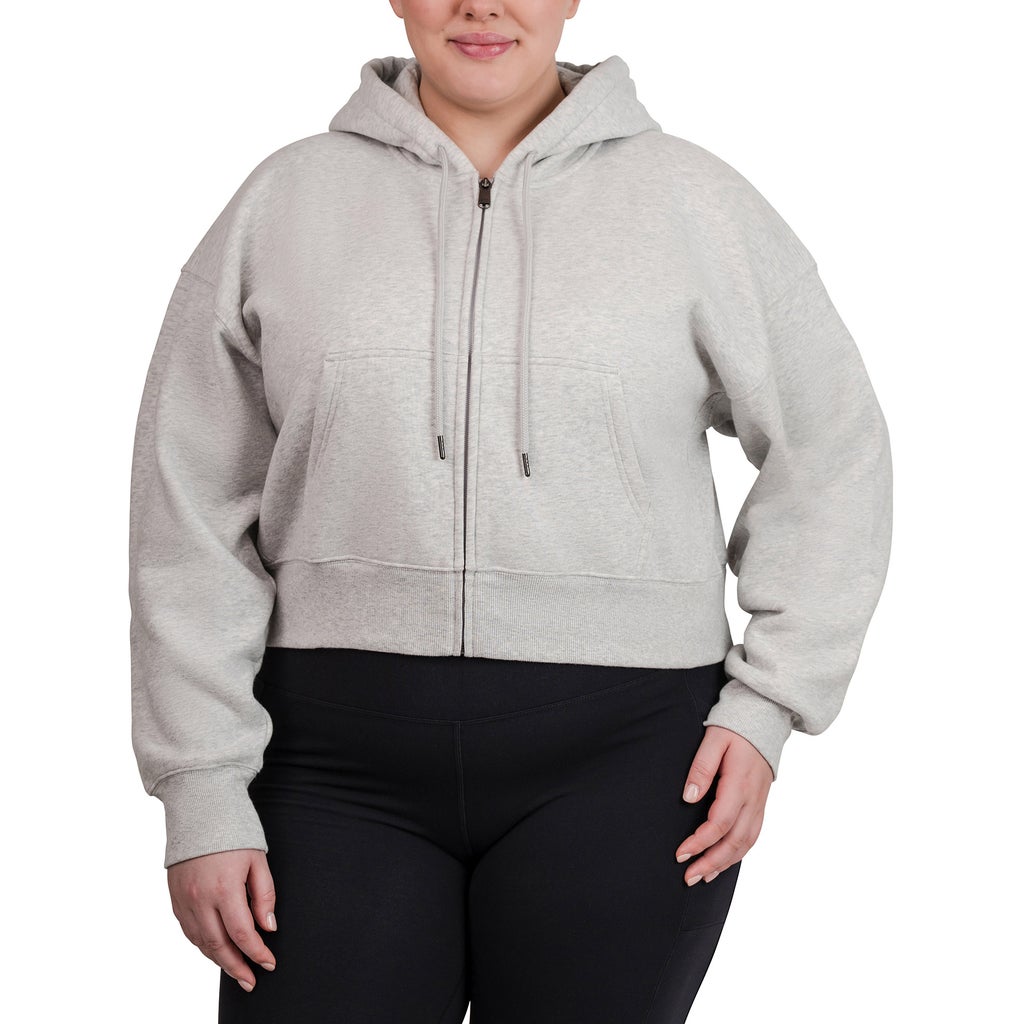 Tuff Athletics Women’s Cotton Fleece Cropped Full Zip
