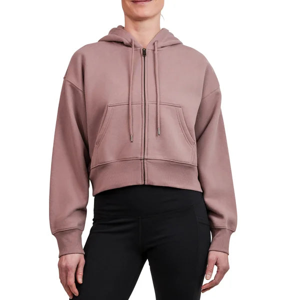 Tuff Athletics Women’s Cotton Fleece Cropped Full Zip
