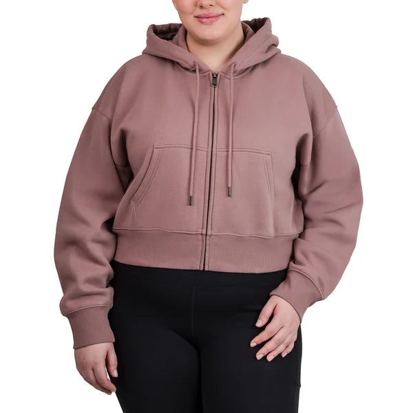 Tuff Athletics Women’s Cotton Fleece Cropped Full Zip