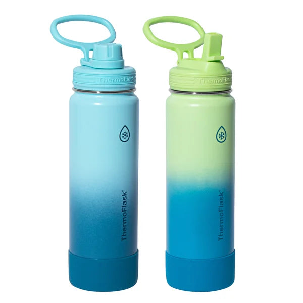 Thermoflask 710 mL (24 oz.) Stainless Steel Bottle, 2-pack