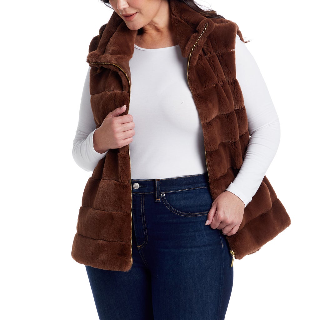 Weatherproof Women's Faux Fur Vest