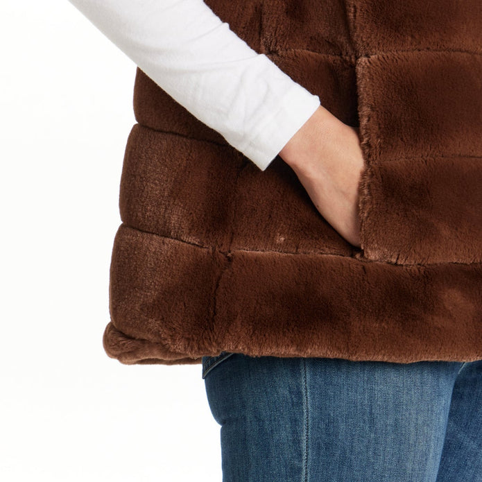 Weatherproof Women's Faux Fur Vest