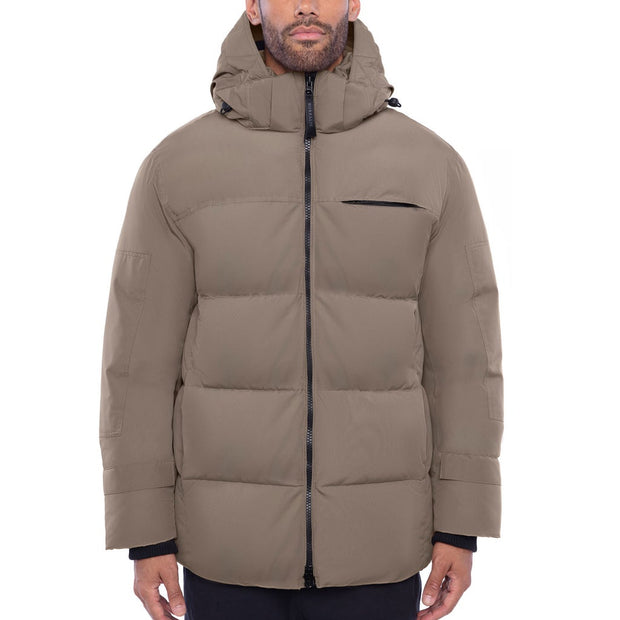 Borealis Arctic Expedition Men’s PrimaLoft Rise Ripstop Winter Parka - Beige