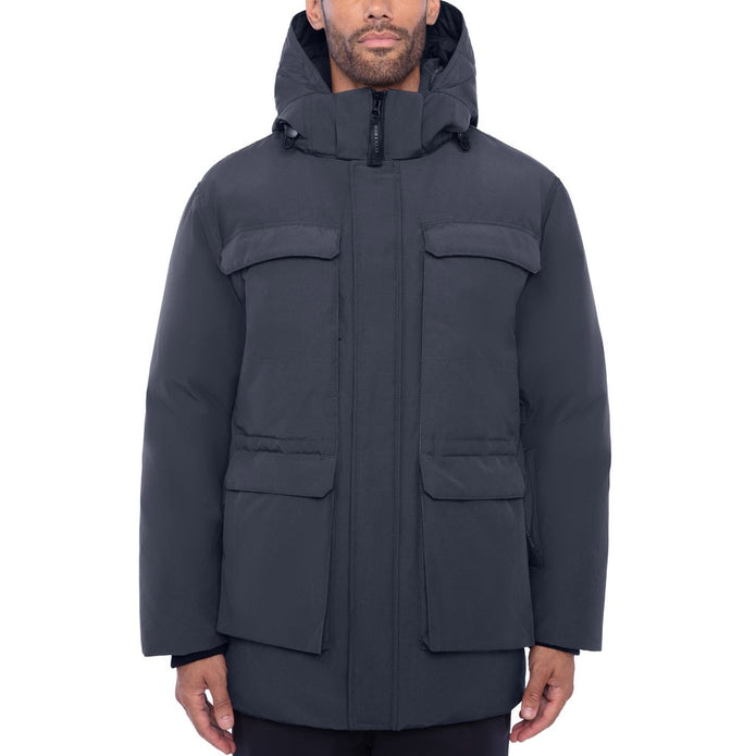 Borealis Arctic Expedition Men's Down Winter Parka - Navy