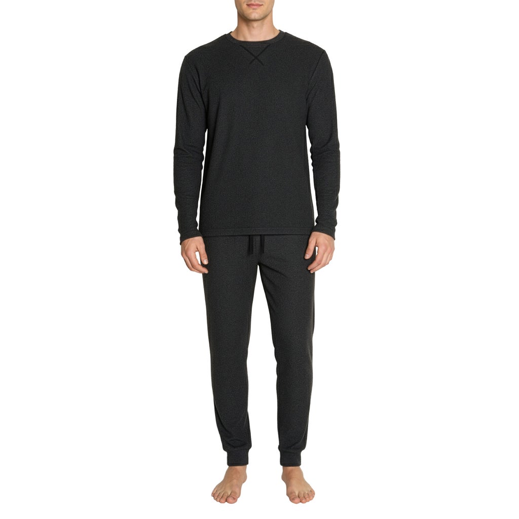 Weatherproof Men's 2-piece Lounge Set - Black