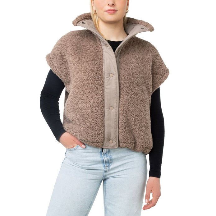 O'Neill Women's Drop Shoulder Oversize Vest - Taupe