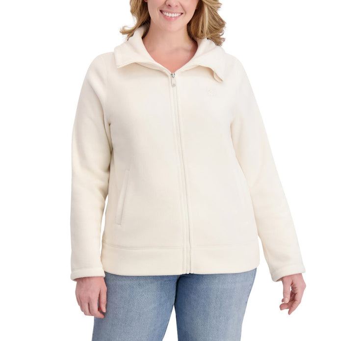 DKNY Sport Women's Polar Fleece Full Zip Sweater