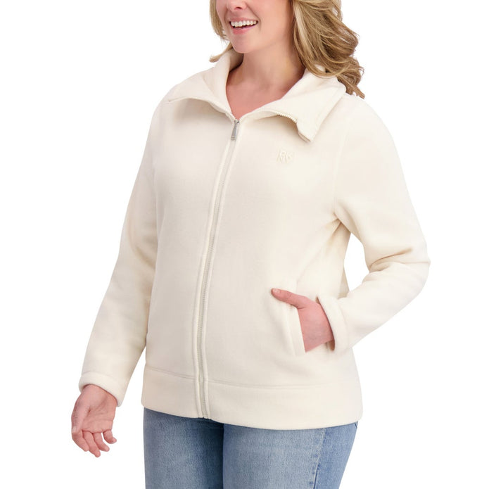 DKNY Sport Women's Polar Fleece Full Zip Sweater