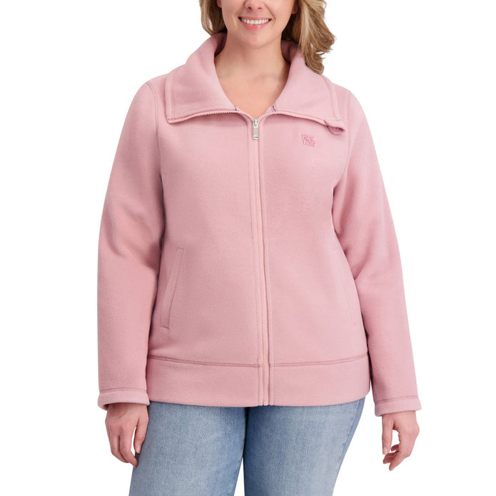 DKNY Sport Women's Polar Fleece Full Zip Sweater