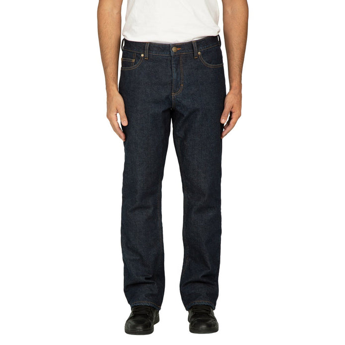 Realtree Men’s Quilted Flannel Lined Jean - Dark Blue