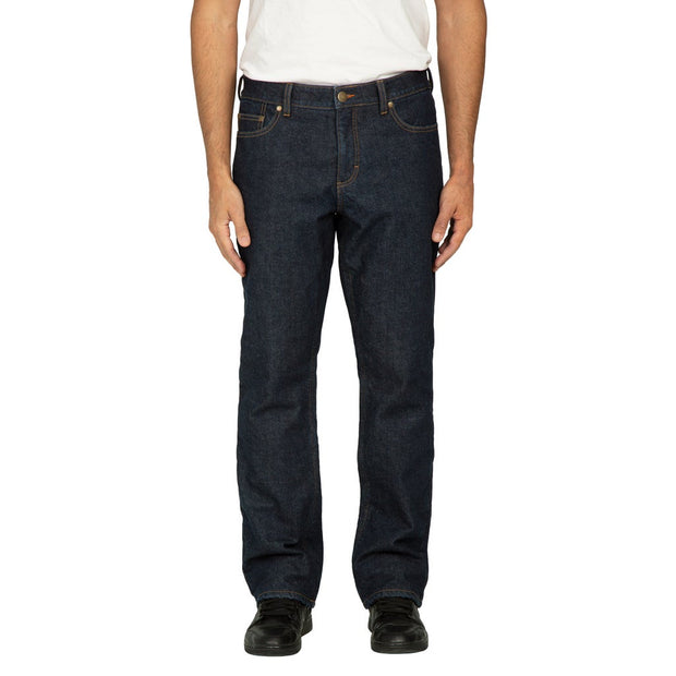 Realtree Men’s Quilted Flannel Lined Jean - Dark Blue