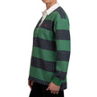 United Colors of Benetton Women’s Long Sleeve Rugby Stripe Polo