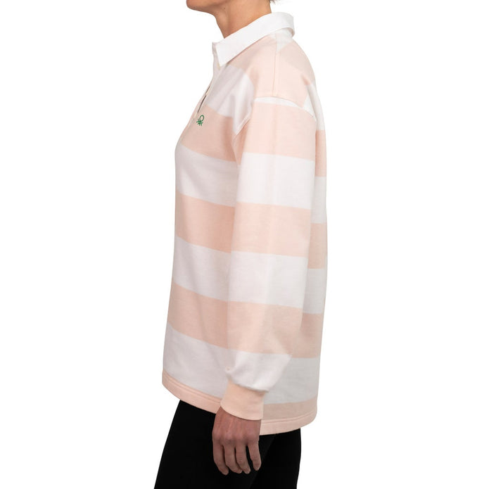 United Colors of Benetton Women’s Long Sleeve Rugby Stripe Polo