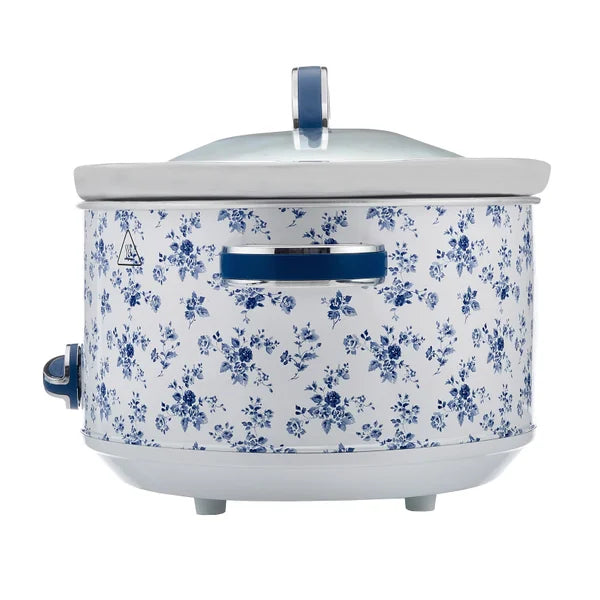 Laura Ashley 6.5 L (6.89 qt.) Slow Cooker, China Rose