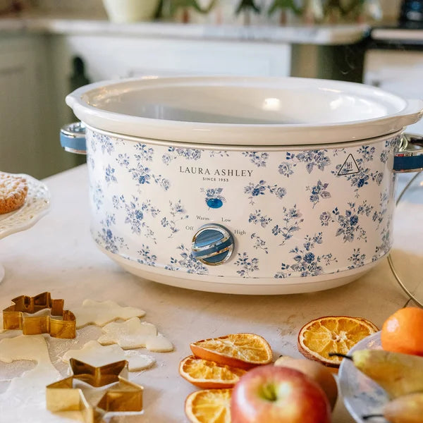 Laura Ashley 6.5 L (6.89 qt.) Slow Cooker, China Rose