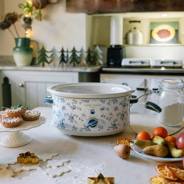 Laura Ashley 6.5 L (6.89 qt.) Slow Cooker, China Rose