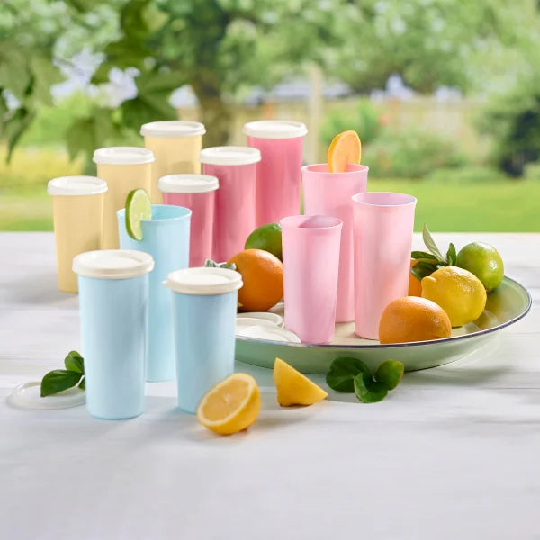 Tupperware Heritage Collection Tumblers with Lids, 12-piece