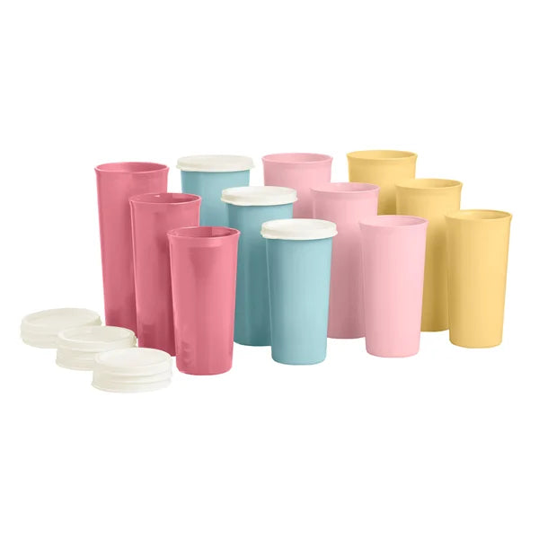 Tupperware Heritage Collection Tumblers with Lids, 12-piece