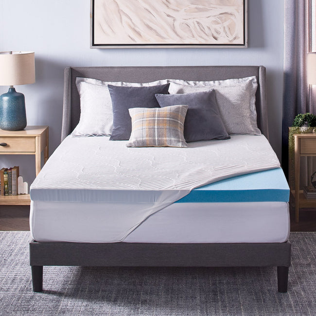 Novaform ComfortLuxe Plus Gel Memory Foam 3-inch Mattress Topper