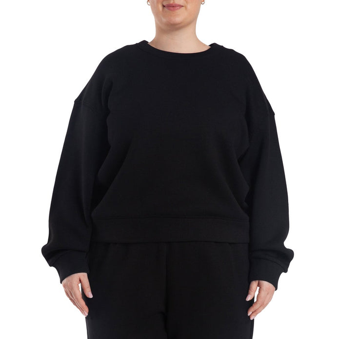 LAZYPANTS Women’s Double Knit Fleece Crewneck Sweatshirt