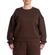 LAZYPANTS Women’s Double Knit Fleece Crewneck Sweatshirt