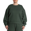 LAZYPANTS Women’s Double Knit Fleece Crewneck Sweatshirt
